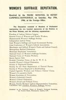 Women's Suffrage Deputation