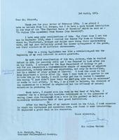 Julian Huxley to Richard H. Shryock, 1963 April 3