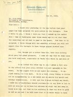 Thomas Hunt Morgan to Otto L. Mohr, 1919 May 19