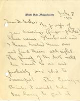 Thomas Hunt Morgan to Otto L. Mohr, 1919 July 7