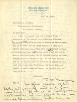 Thomas Hunt Morgan to Otto L. Mohr, 1919 October 29