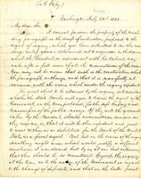 Andrew Jackson to William John Duane, 1833 July 22