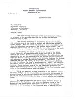 U.S. Atomic Energy Commission - Correspondence, 1950-1968