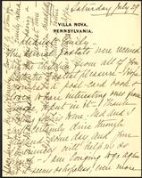 Maria to Mrs. Horace B. Hare, 1905 July 29