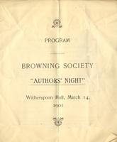 Program of Browning Society