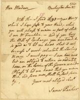 Parker, James to Deborah Franklin, 1765 June 25