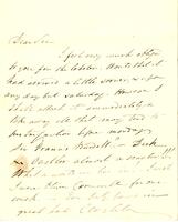 Charles Waterton to Mr. Nichols, n.d.