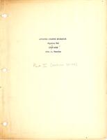 Advanced Quantum Mechanics, Folder 3, 1954-1955