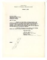 Society of American Bacteriologists - Correspondence, Folder #1, 1947-1956