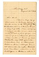 William Alexander Hammond to Dr. [J. L. Le Conte], 1856 August 24