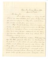 János Xántus to [J. L. Le Conte], 1860 April 17