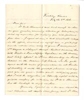 Louis de Vésey to [J.L. Le Conte], 1856 July 6