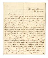 Louis de Vésey to [J.L. Le Conte], 1857 February 21