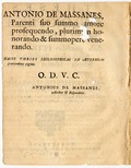 Pam.v.5, No.3 - Theses philosophicae quam favente Deo, publice tueri conabitur sub praesidio Petri Baelii ...