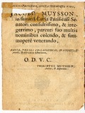 Pam.v.5, No.1 - Theses philosophicae quas favente Deo, publicae disputationi subjiciet, sub praesidio Petri Baelii ... [Theses de fluiditate & firmatate].