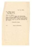 Madison Grant – Correspondence, Folder 6, 1929-1933