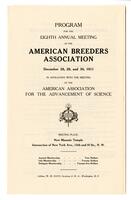 American Breeder's Association - Folder 2, 1910 May 18-1913 May 22