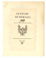 Century Association - Memorials, 1944 #3