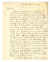 Henry J. Anderson to John Vaughan, 1829 September 15