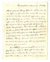 George Ord to Charles Waterton, 1862 November 3