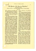 Quality of the American Population-Journal of Contraception, 1939 February