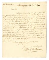 Peter Stephen Du Ponceau to John Gottfried Wachsmuth, Philadelphia., 1799 October 24