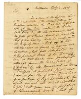 William Pikney to Peter Stephen Du Ponceau, 1815 February 3