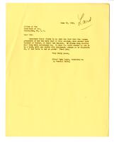 U.S. Secretary of War - Correspondence, 1956