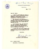 U.S. Treasury Department - Correspondence, 1955-1962