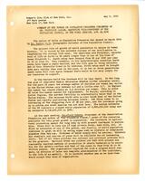 Summary of the Course on Population Pressures Presented by Mr. Frederick Osborn, Executive Vice-President of the Population Council, at the final session, Women's City Club of New York, May 6, 1955