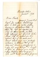 William Rush Taggart to A. C. Peale, 1872 January 21