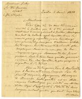 43: Robert, Vicar general of Quebec, to Peter Stephen du Ponceau, August 8, 1818