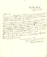 Charles Waterton to Samuel Taylor, 1845 July 5