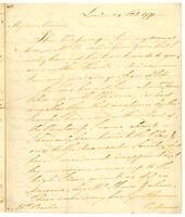 Franklin, William Temple to Sarah Franklin Bache, 1791 February 24