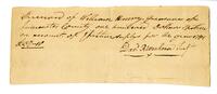 Receipt to William Henry, Treasurer of Lancaster County, 1782 April