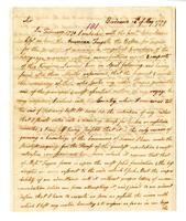 Vernon, William, Jr. to Benjamin Franklin, 1779 May 12