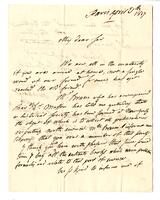 Michaux, André to [John Wakefield] Francis, New York, 1817 April 21