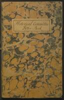 Historical and Literary Committee. Letter book. Volume 1