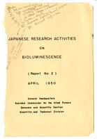 Japanese Research Activities on Bioluminiscence - Report No. 2