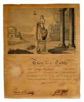 Certificate of membership - George Forepaugh, 1779 April 18