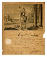 Certificate of membership - Matthew McGlathery, 1771 January 21