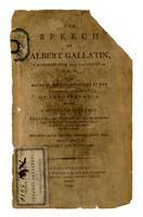 Transcript of the Speech of Albert Gallatin, 1794 October 14