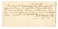 Receipt to Reuben Haines, for taxes