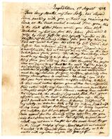 Adams, Dr. Samuel to Sally Preston Adams, 1778 August 5