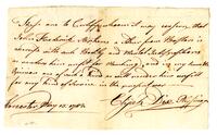 Dix, Dr. Elijah to whom it may concern, 1782 May 13