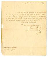 Hamilton, Alexander to John Cochran, 1794 March 24