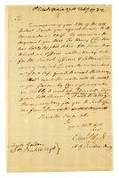 Hand, Edward to Charles Gordon, 1782 February 27