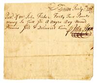 Howe?, John to John Fisher, 1716/17 January 7