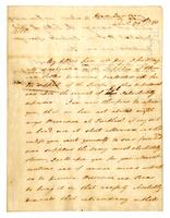 Howe, Robert to ________, 1780 April 29