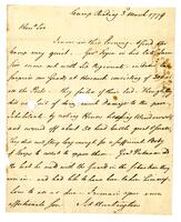 Huntington, Jedediah to Jabez Huntington, 1779 March 3